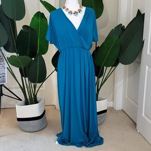 Turquoise Maxi dress - 2X
